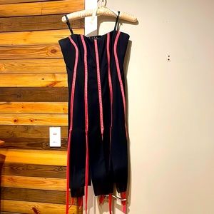 Nicole Miller strapless flirty rayon dress